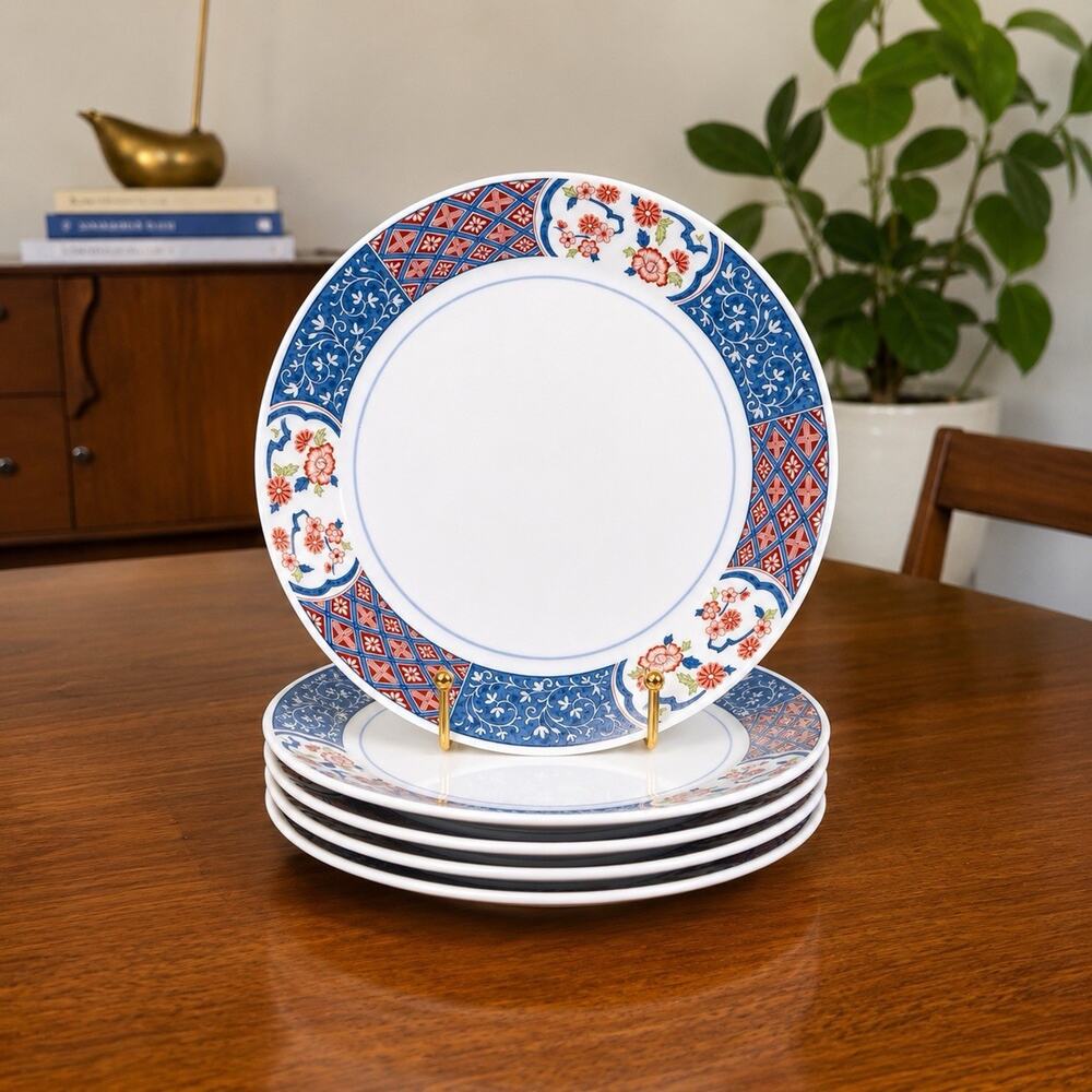 4 x Noritake MING GARDEN Salad Plate 8” MCM 1970s Chinoiserie Japanese 9066